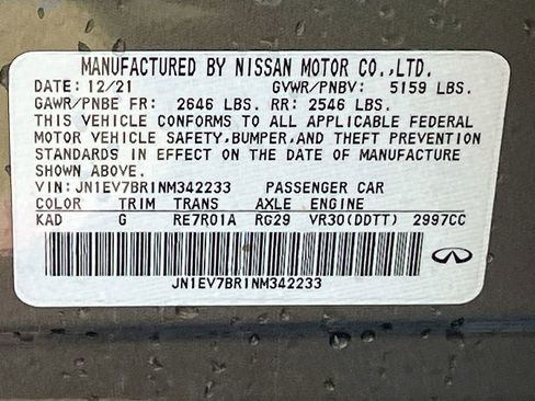 Used 2022 INFINITI Q50 Luxe w/ Cargo Package AWD/4WD image 31