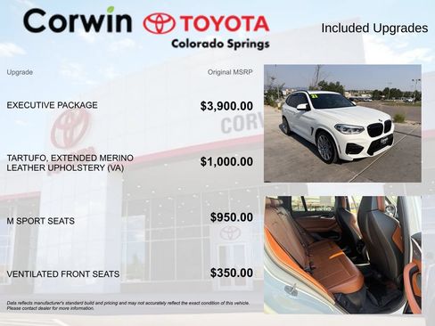Used 2021 BMW X3 M w/ Executive Package AWD/4WD image 4