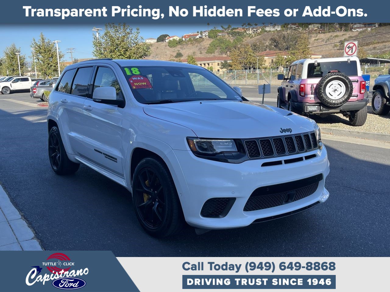 Used 2018 Jeep Grand Cherokee Trackhawk w/ Trailer Tow Group IV AWD/4WD image 9