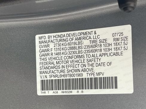 Certified 2026 Honda Odyssey EX-L image 36
