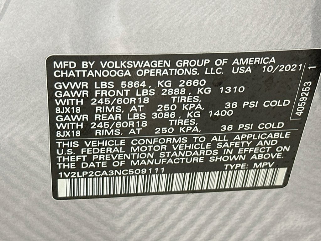Used 2022 Volkswagen Atlas SE AWD/4WD image 28