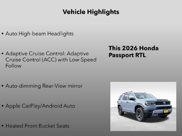 New 2026 Honda Passport RTL image 31