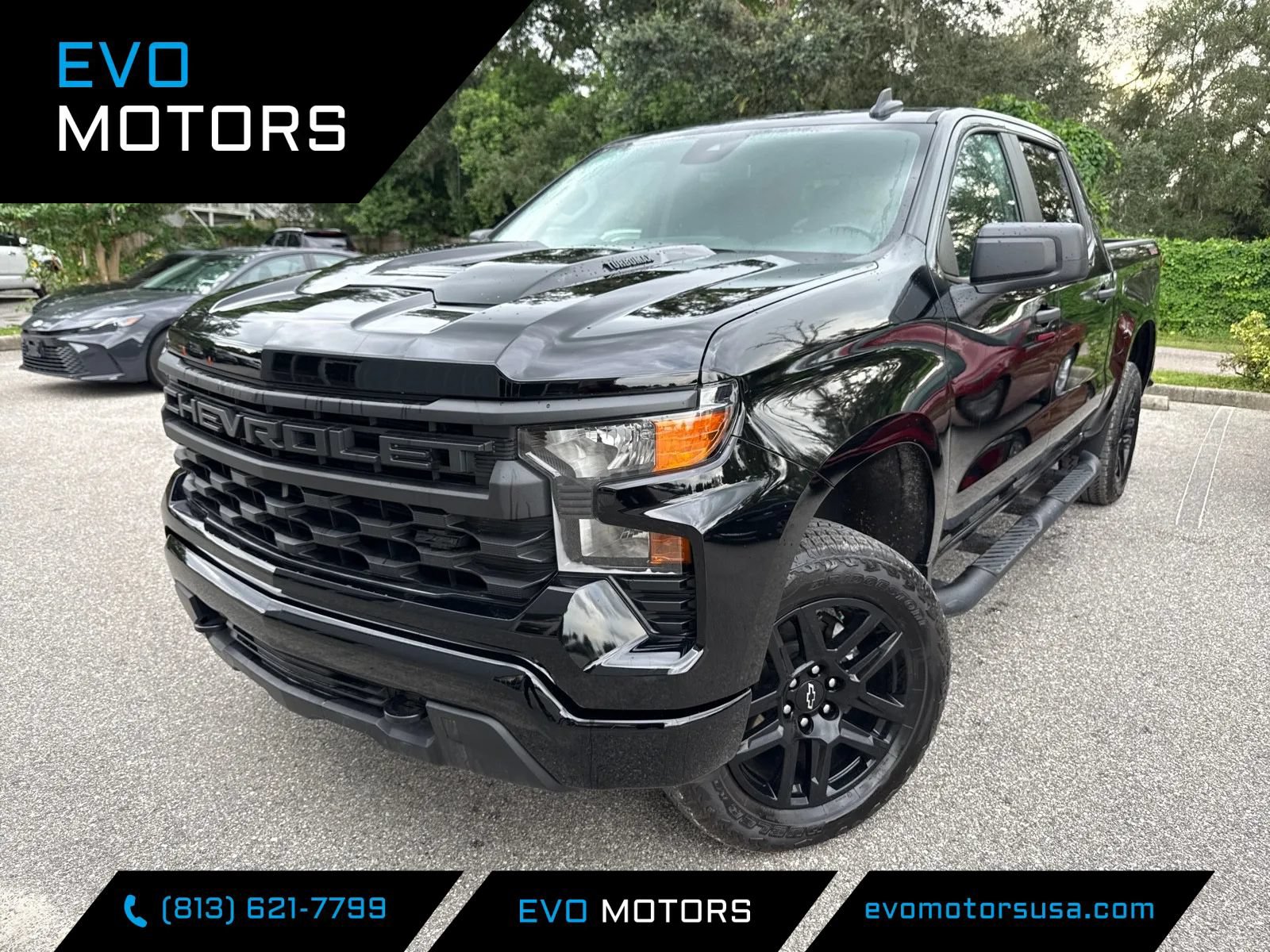 Used 2026 Chevrolet Silverado 1500 Custom Trail Boss w/ Turbomax Blackout Package AWD/4WD image 1