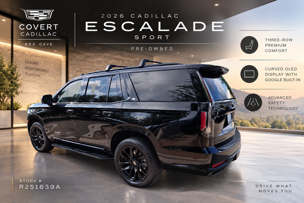 Used 2024 Cadillac Escalade Sport w/ LPO, ONYX Package AWD/4WD image 3