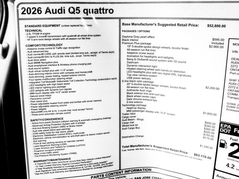 New 2026 Audi Q5 Premium Plus AWD/4WD image 32