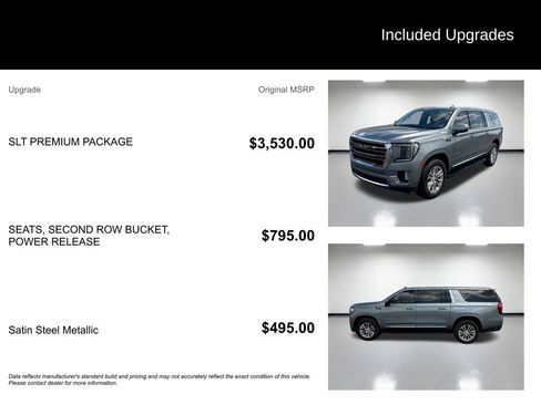 Used 2021 GMC Yukon XL SLT w/ SLT Premium Package AWD/4WD image 7