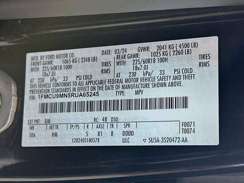 Used 2024 Ford Escape ST-Line w/ Tech Pack #1 AWD/4WD image 31
