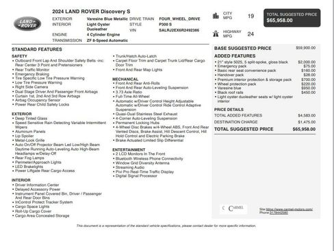 Used 2024 Land Rover Discovery S AWD/4WD image 33