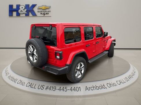 Used 2021 Jeep Wrangler Unlimited Sahara w/ Uconnect 4C Nav & Sound Group image 10