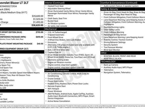 New 2025 Chevrolet Blazer LT w/ Midnight/Sport Edition FWD image 2