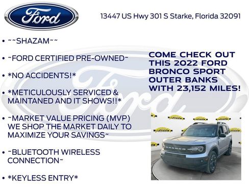 Certified 2022 Ford Bronco Sport Outer Banks image 6