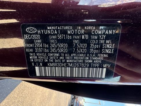 Certified 2021 Hyundai Palisade SEL w/ Convenience Package AWD/4WD image 35