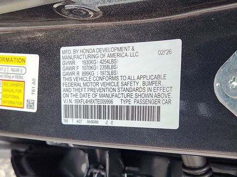 New 2026 Honda Civic Sport image 16