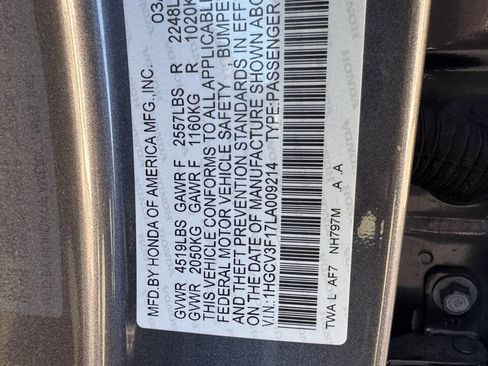 Used 2020 Honda Accord Base 4dr Sedan image 51