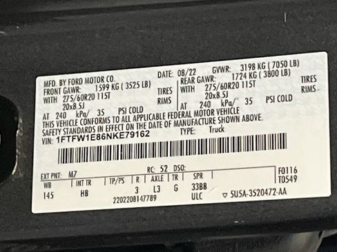 Used 2022 Ford F150 Lariat AWD/4WD image 30