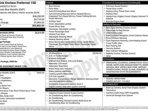 New 2026 Buick Enclave Preferred w/ Power Package image 15
