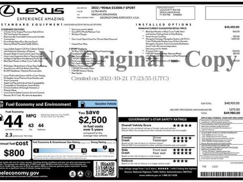 Used 2022 Lexus ES 300h F Sport FWD image 4