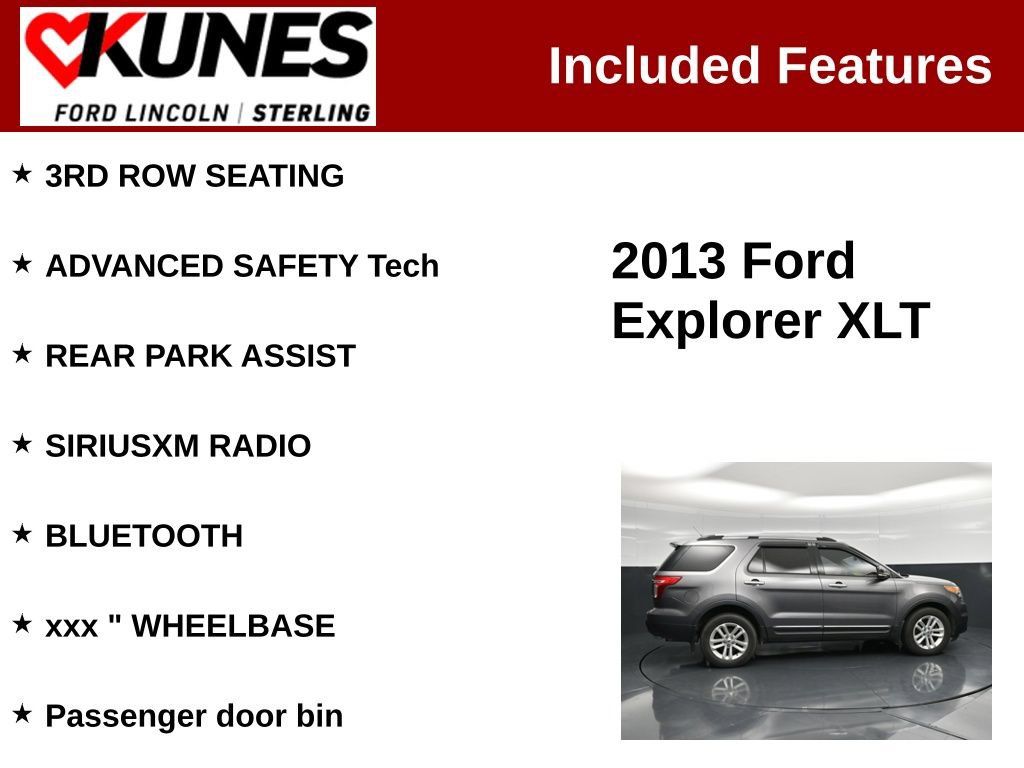 Used 2013 Ford Explorer XLT AWD/4WD image 2