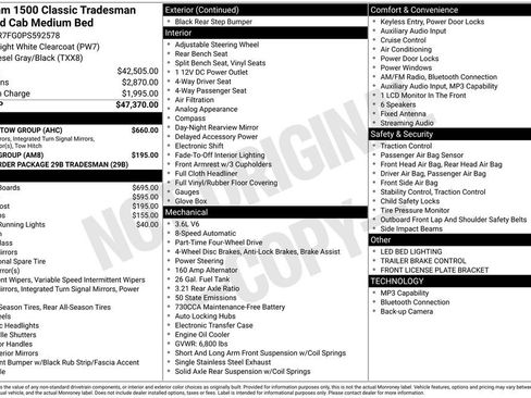 Certified 2023 RAM 1500 Tradesman w/ Trailer Tow Group AWD/4WD image 38