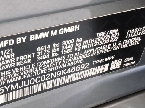 Used 2022 BMW X5 M w/ Executive Package AWD/4WD image 11