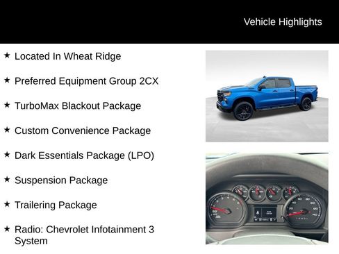 Used 2024 Chevrolet Silverado 1500 Custom Trail Boss w/ Turbomax Blackout Package AWD/4WD image 10