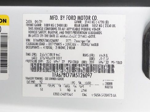 Used 2021 Ford Mustang GT Premium w/ GT Performance Package RWD image 56