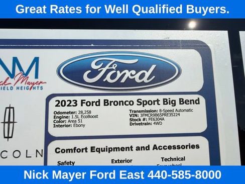 Used 2023 Ford Bronco Sport Big Bend AWD/4WD image 33