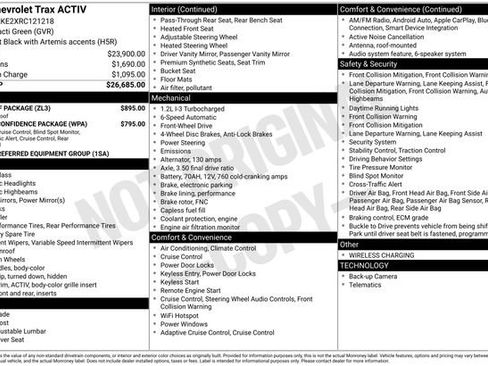 Certified 2024 Chevrolet Trax ACTIV w/ Sunroof Package image 46