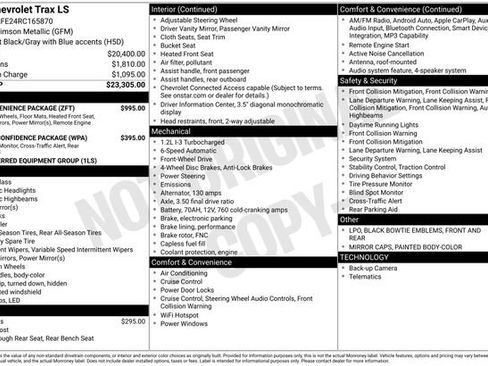 Used 2024 Chevrolet Trax LS w/ LS Convenience Package image 3