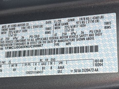 Used 2022 Ford Escape SE w/ Cold Weather Package image 27