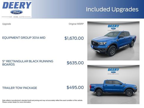 Used 2020 Ford Ranger XLT w/ Equipment Group 301A Mid RWD image 11