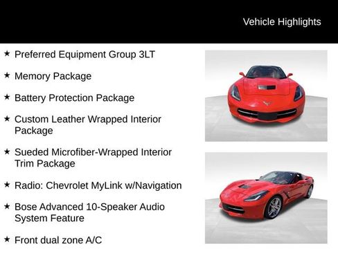 Used 2015 Chevrolet Corvette Stingray Coupe w/ 3LT Preferred Equipment Group RWD image 11
