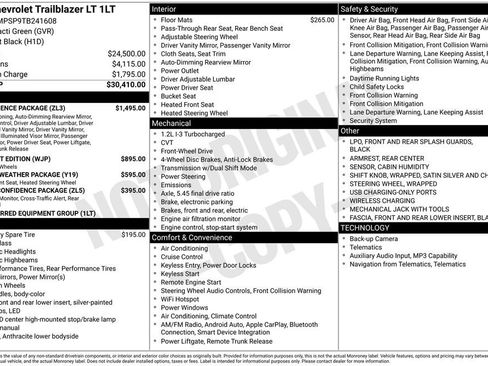 New 2026 Chevrolet TrailBlazer LT w/ Convenience Package FWD image 38