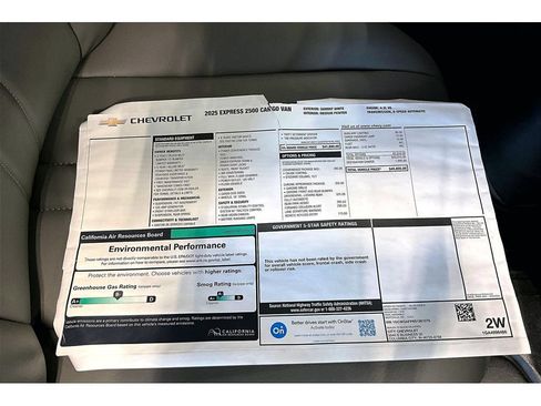 New 2025 Chevrolet Express 2500 w/ Driver Convenience Package RWD image 16