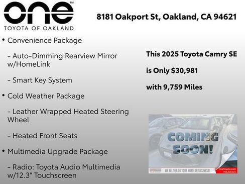 Certified 2025 Toyota Camry SE image 6