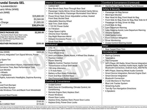 Used 2021 Hyundai Sonata SEL w/ Convenience Package FWD image 5
