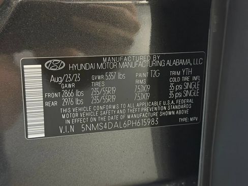Certified 2023 Hyundai Santa Fe Limited AWD/4WD image 30