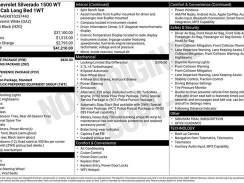 Certified 2026 Chevrolet Silverado 1500 W/T w/ WT Value Package RWD image 5