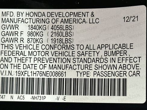 Used 2022 Honda Civic EX-L image 23