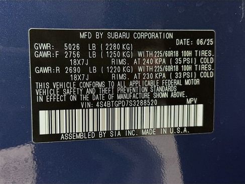 New 2025 Subaru Outback Touring XT image 37