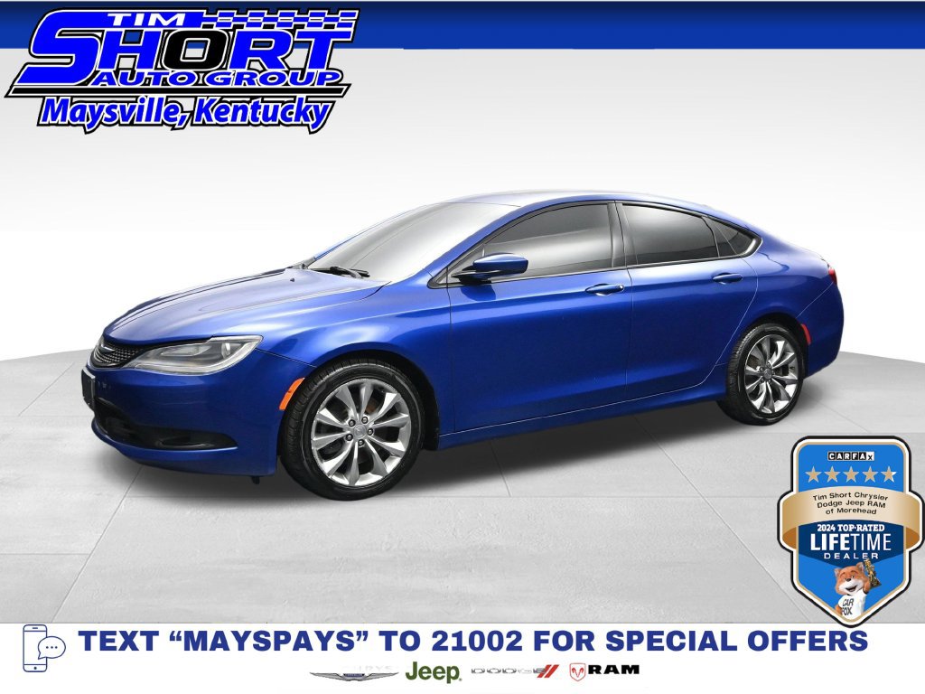 Used 2015 Chrysler 200 S w/ Navigation & Sound Group I FWD 360° Tour