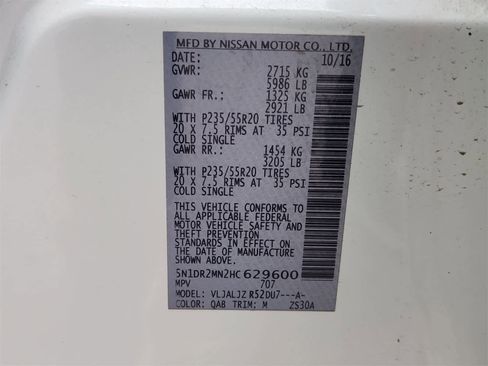 Used 2017 Nissan Pathfinder Platinum w/ Cargo Package image 33