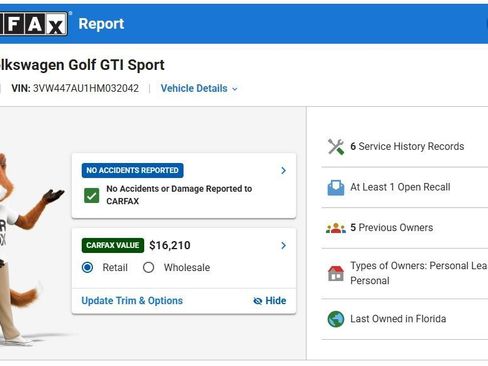 Used 2017 Volkswagen GTI Sport FWD image 12