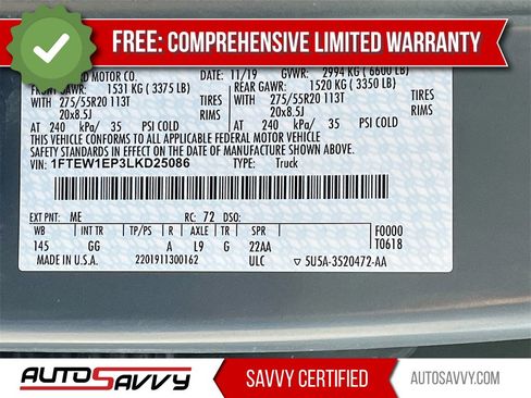 Used 2020 Ford F150 XL w/ Equipment Group 101A Mid image 29