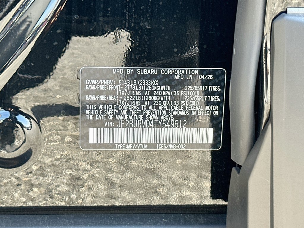 New 2026 Subaru Outback Wilderness AWD/4WD image 33