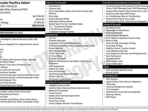 New 2026 Chrysler Pacifica Select image 27