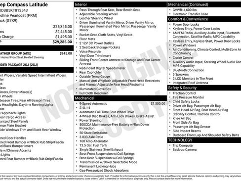 Certified 2019 Jeep Compass Latitude w/ Cold Weather Group image 38