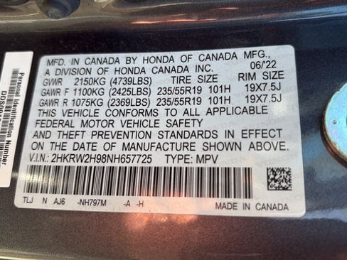 Used 2022 Honda CR-V Touring image 20