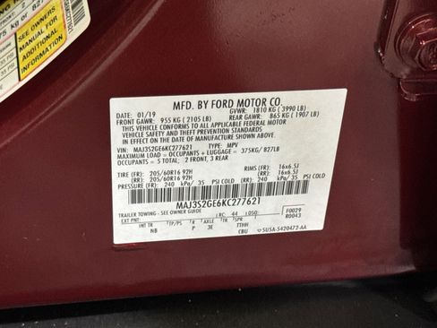 Used 2019 Ford EcoSport SE FWD image 39