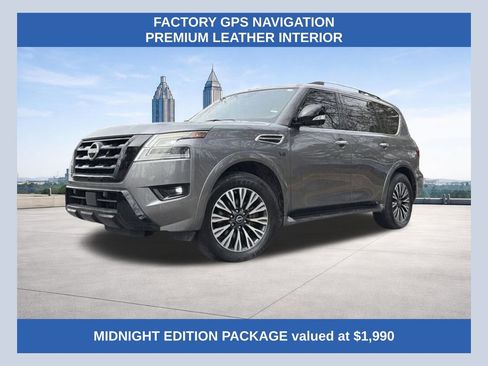 Used 2022 Nissan Armada SL w/ Midnight Edition Package RWD image 1